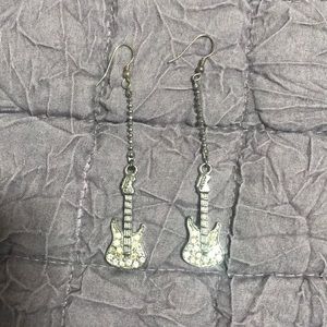 Guitar earrings